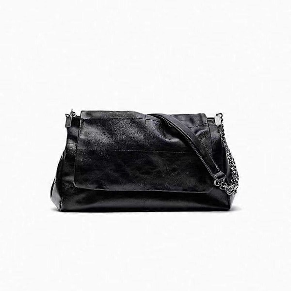 PU-nahkainen olkalaukku, suuri kapasiteetti, naisten tyylikäs satchel-laukku, säädettävä hihna, yksivärinen olkalaukku, matkakassi