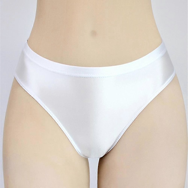 Dame Trunk Solid Truser Skinnende Stringtruser Myke Briefs Silke Satin Truse Cheeky - youanan