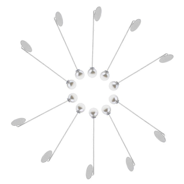 10 stk. Mode Krave Pin Stål Perler Kugle Ende DIY Pin