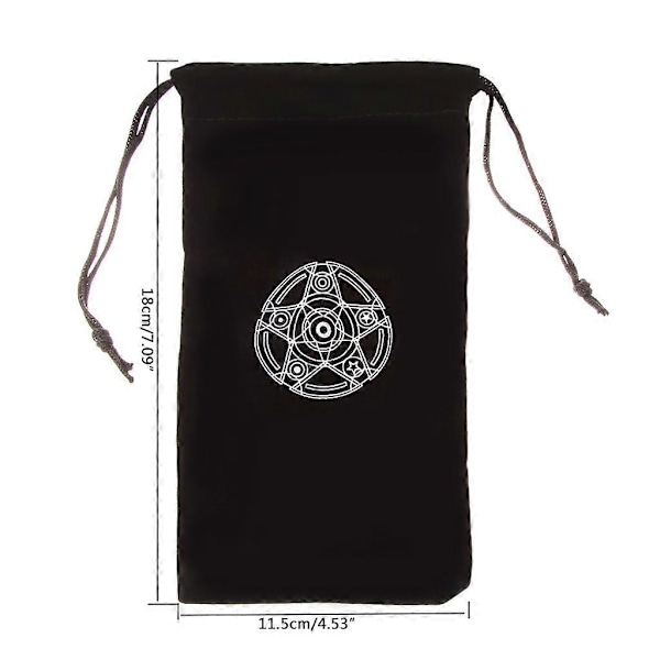 Tarotkort Spådomsväska Spel Dragsko Paket Altare Tarotlåda