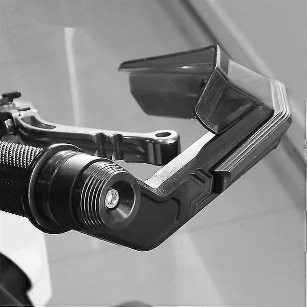 Par Sort Motorcykel Håndbeskyttere Protector 22mm Styremontering Vindafviser Ft