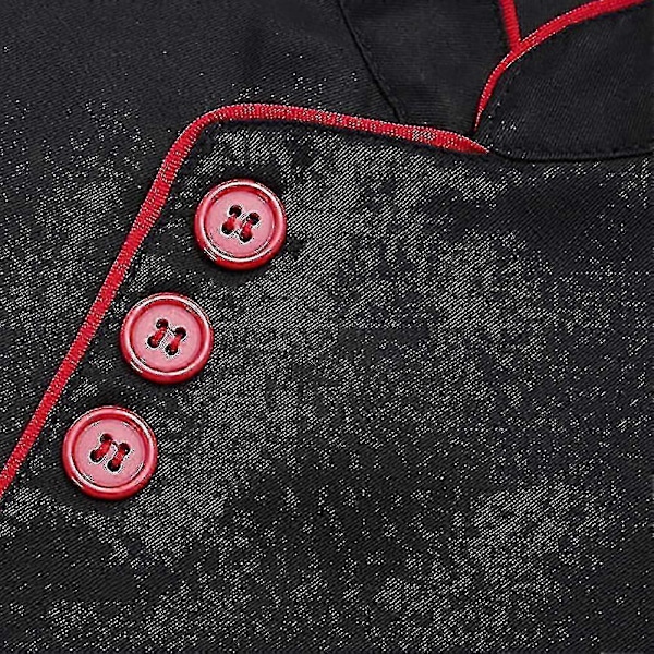 Kockjacka Unisex Kort Lång Ärm - Hotell Köks Service Uniform Arbetskläder