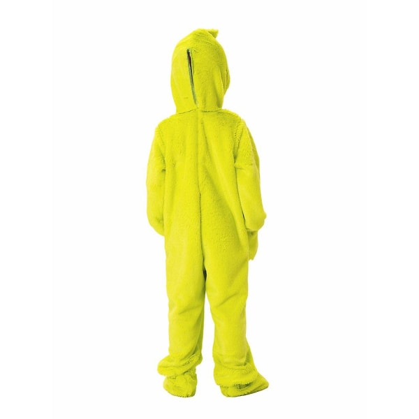Grinch Fleece Pyjamas Cosplay kostyme til jul Barn julekostyme 6-7Years