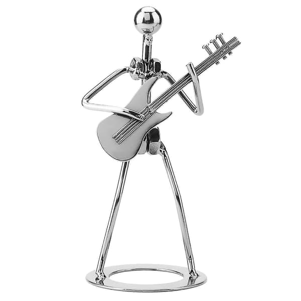 Musiker Gitarspiller Figur Jern Samleobjekt Ornament Gave