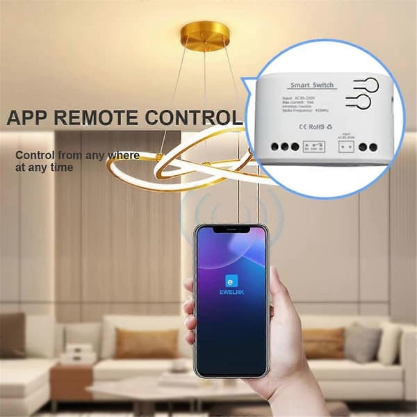 Smart Wifi Switch Modul 1 Kanal Inching Relæ Smart Home