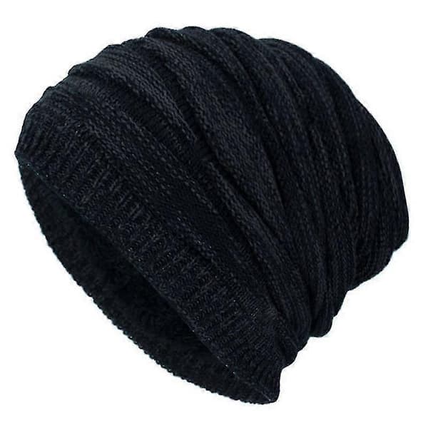 Unisex Oversized Slouch Lång Mössa Vinter Varm Stickad Mössa
