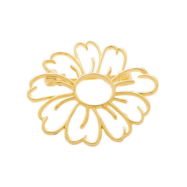 Dame Solblomst Broche - Perfekt til Sommeroutfit - til Fest Golden