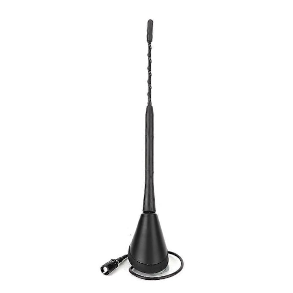 9 Tommers Universal FM AM Bilradio Spiralantenne Antennestang med Base