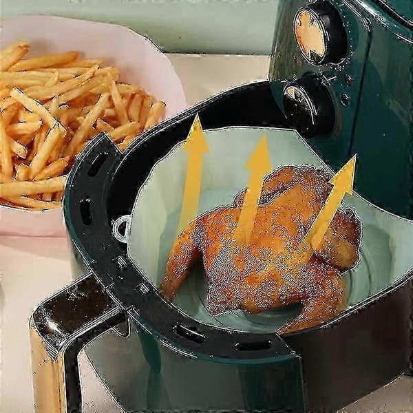 21 cm silikonebageform til airfryer, kyllingekurv måtte New2556