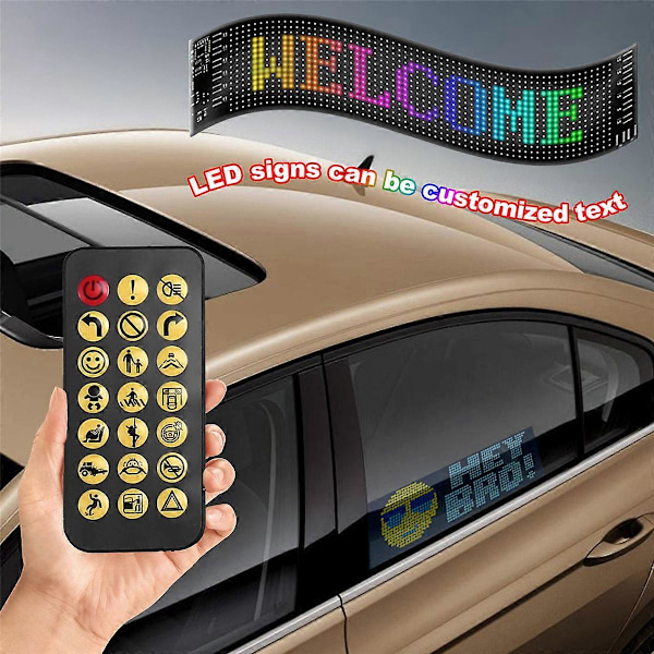 USB-auto kuorma-auto näyttö 16x96 LED-matriisipikselipaneelivalo