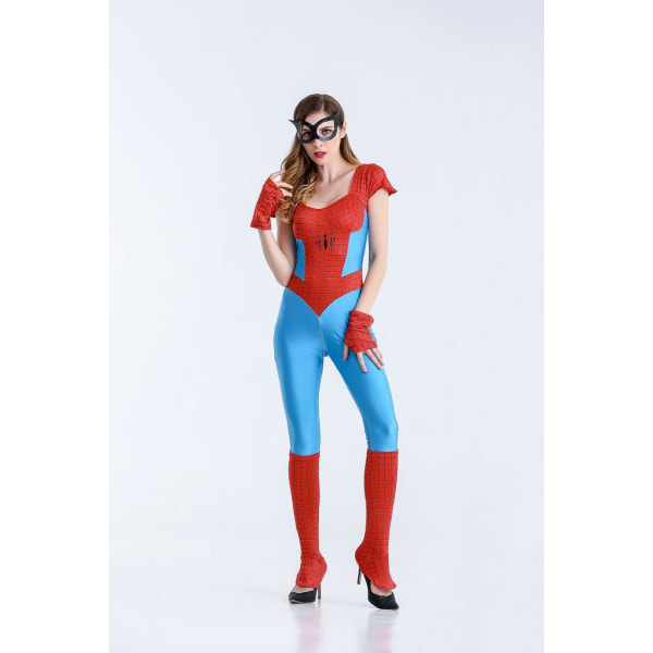 Ny Halloween-kostyme Spider-Man Supergirl Jumpsuit Marvel Hero Anime Captain America Stage-antrekk style 6 XL