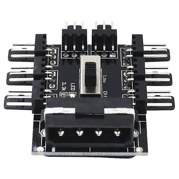 1 til 8 Pin Fan Hub Sata Pwm Molex Splitter Pc Mining Kabel 12V 4-Pin/Sata Adapter Todelt Sæt til Sata og 4Pin