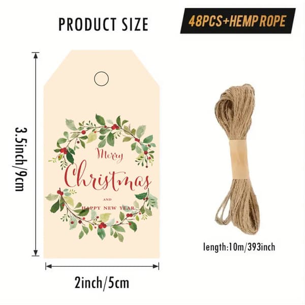 Julkort, Jul DIY-kort, Julklappsetiketter I6-2