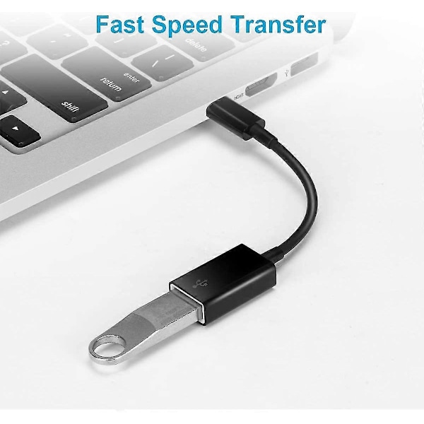2-pak USB C til USB 2.0 Adapter Type-c Otg Kabel Type C Han til USB A Hun Adapter Kompatibel Med