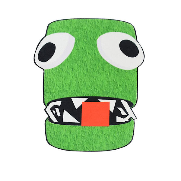 Kids Rainbow Friends Roblox Grön Little Monster Halloween kostym 5-6 Years