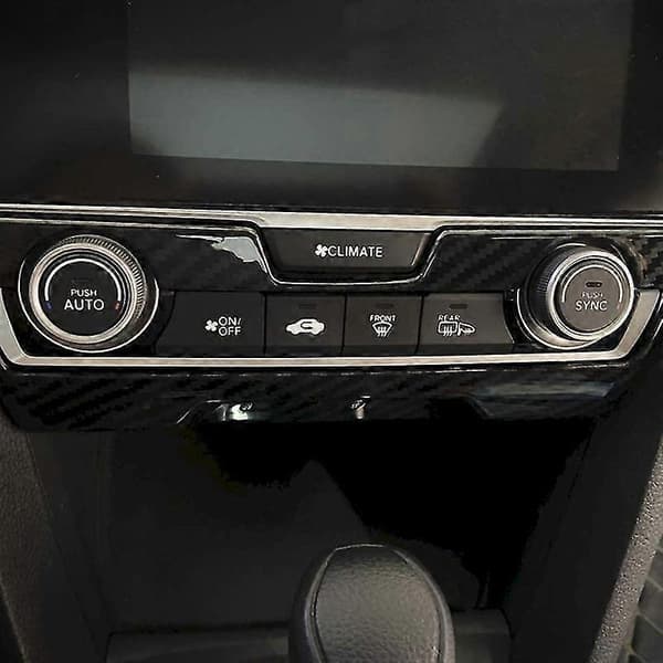 Midtkonsollpanel Trim ABS Karbonfiberstil Interiør Dekor Tilbehør for 10. Generasjon 2016-2020