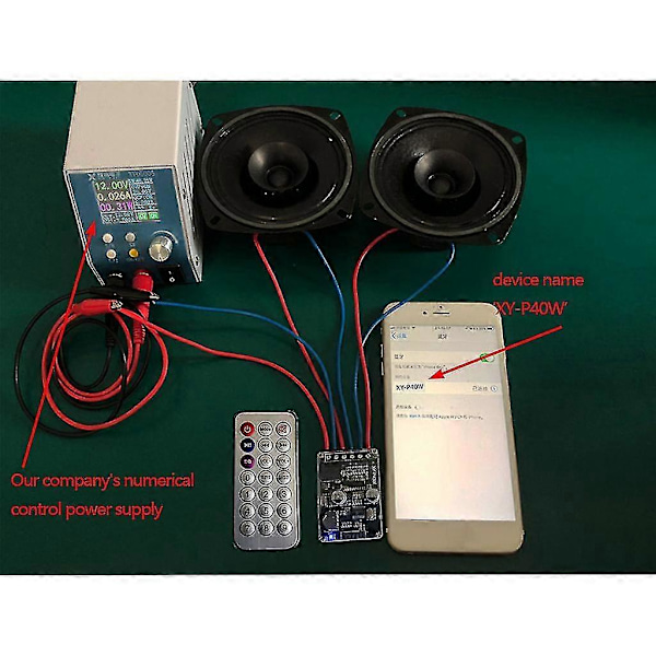 Mini Bluetooth-kompatibel 5.0 Trådlös Ljud Digital Effektförstärkare Stereokort 30w/40w Förstärkare Amplificador Xy-p40w