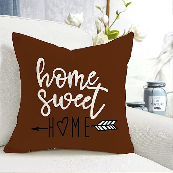 Putetrekk Sett med 4 lin putetrekk for sofa hage seng sofapute 40x40cm
