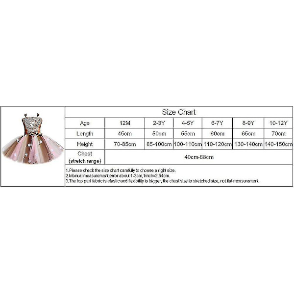 Hurtig levering Hjorte Tutu Kjole Til Piger Halloween Julekostume Børn Dyr Elg Rensdyr Fødselsdagsfest kjole med pandebånd 1-12 år Only 1pcs dress 4t