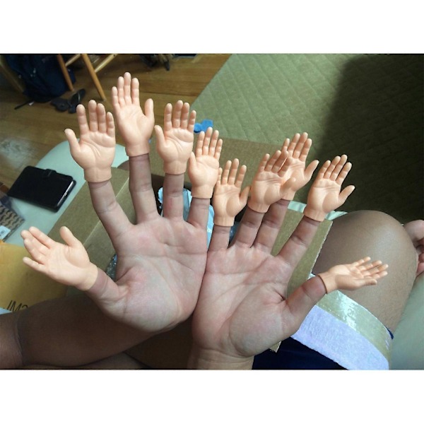 Dyreklo/Hånd Fingerdukke Blød Prank Fingerhandske Familiesammenkomst Legetøj 2 stk