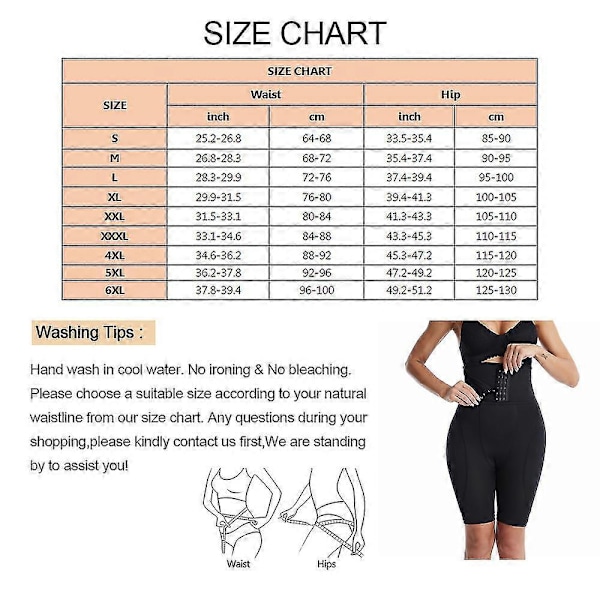 Guoguo Butt Lifter Shapewear för Kvinnor Höftförstärkande Trosor Midjetränare Hög Midja Trosor Booty Lifter Butt Pads Underkläder