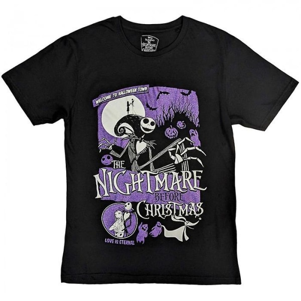 Nightmare Before Christmas Unisex Voksen Welcome To Halloween Town Bomuld T-shirt L