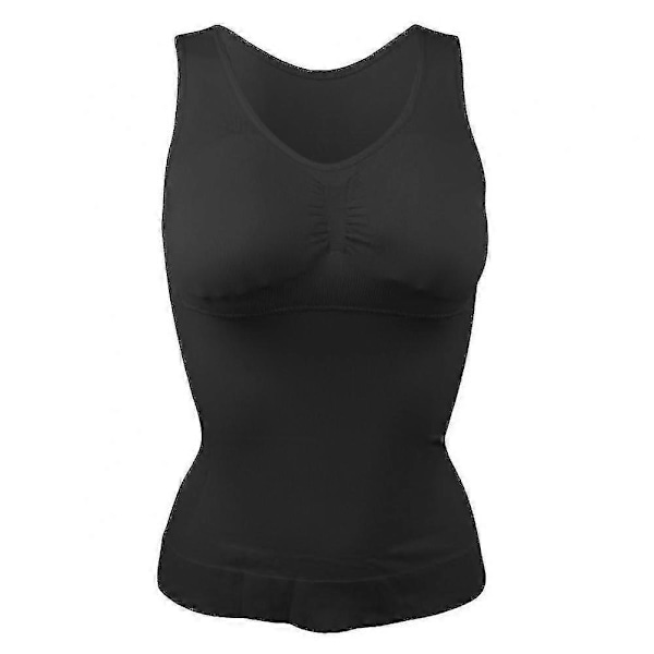 Magkontroll Camisole för Kvinnor Shapewear Linnen med Inbyggd BH Utslätande Kompressionstopp Väst Sömlös Kroppsformare