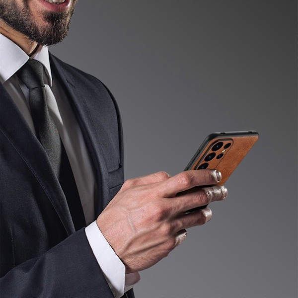 Magnetisk etui til Samsung Galaxy S24, PU læder cover magnetisk stødsikkert cover til S24