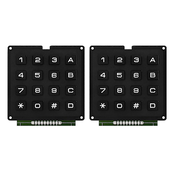 4x4 Tastatur MCU Board Tastatur Moduler med 16 Taster 4x4 Trykknapper Ekstern Tastatur Array Knap Tastatur