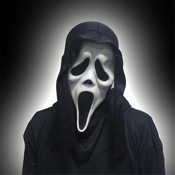Ghost Face Scream Film Skräck Mask Halloween Killer Cosplay Vuxen Kostym Tillbehör Rekvisita 3