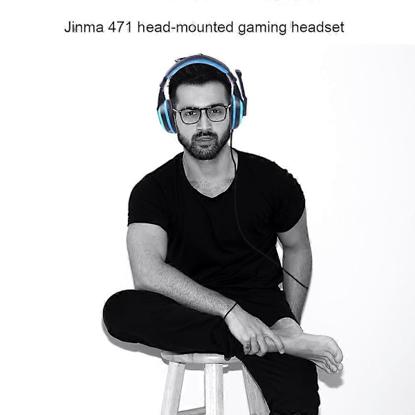 JTKE Kablet Stereo Headset 3.5mm Støjreducerende Høretelefon Med Mikrofon Justerbar Hovedbøjle Til Computer Laptop Desktop