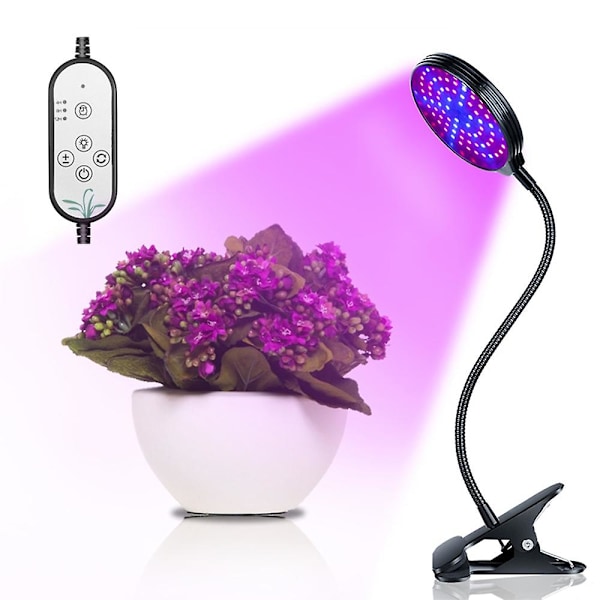 USB Plantelys Rødt & Blåt Spektrum Justerbar Bordklemme Vækstlampe til Indendørs Planter 5 D