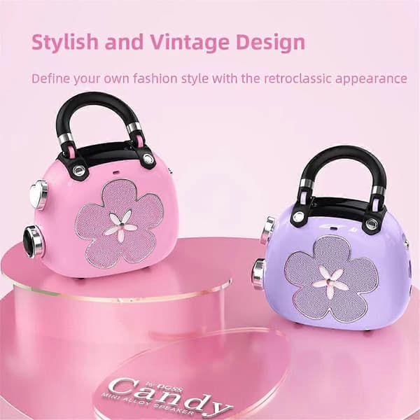 Mini Bluetooth 5.3 Høyttaler Candy 5W Søt MP3 Musikkspiller, B