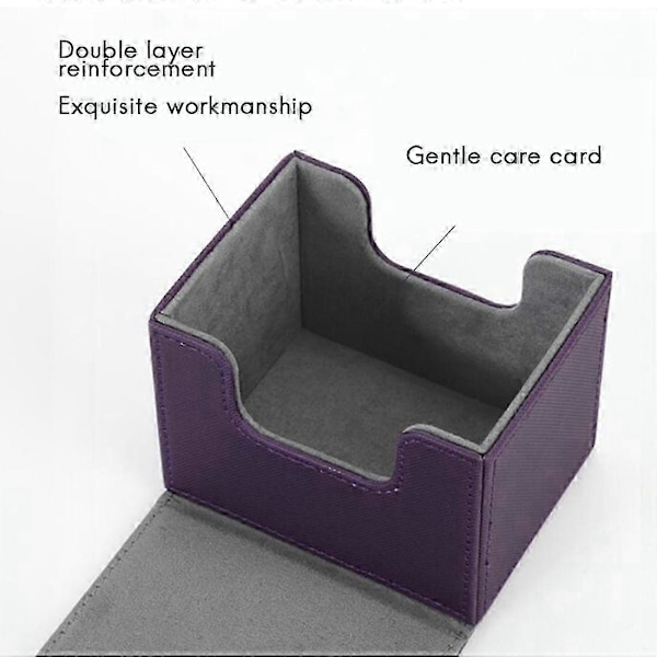 Kortæske Side-Loading Kortæske Deck Case til Yugioh Kortbinder Holder 100+