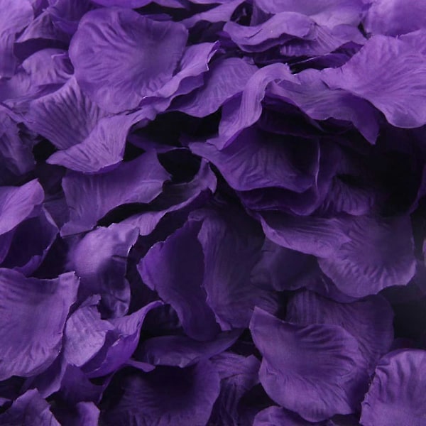 1000 st Lila Sidenros Konstgjorda Blomblad Bröllopsfest Blomstergåvor Dekor