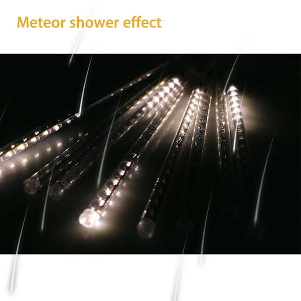 30cm LED Meteorregn Ljus med 8 Rör Jul Snöfall Träd Utomhus Dekorationsljus