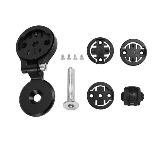Justerbar sykkelcomputerholder for Garmin Edge Wahoo Elemnt Bryton IGPSPORT Svart Black