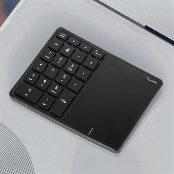 Bluetooth-numeronäppäimistö kosketuslevyllä, ladattava USB-langaton numeronäppäimistö Androidille, IOS:lle
