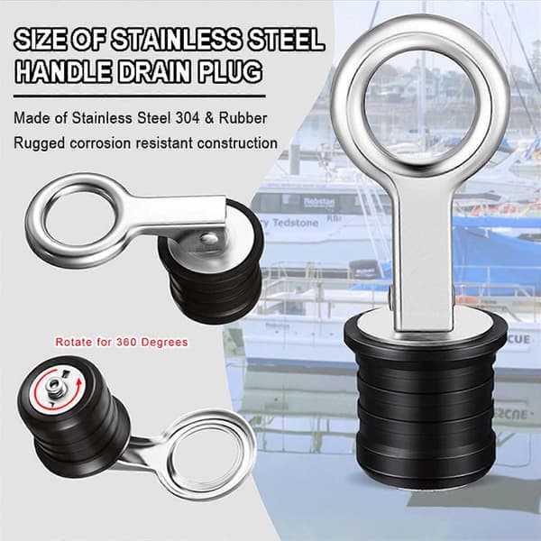 Universal Kajak Afløbsprop Push-in Gummi Scupper Propper Marine Tilbehør