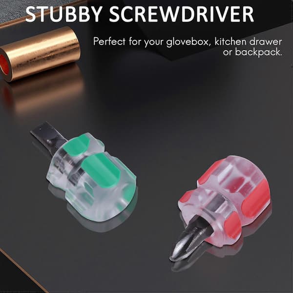 Mini Kort Stubby Skrutrekker Sett