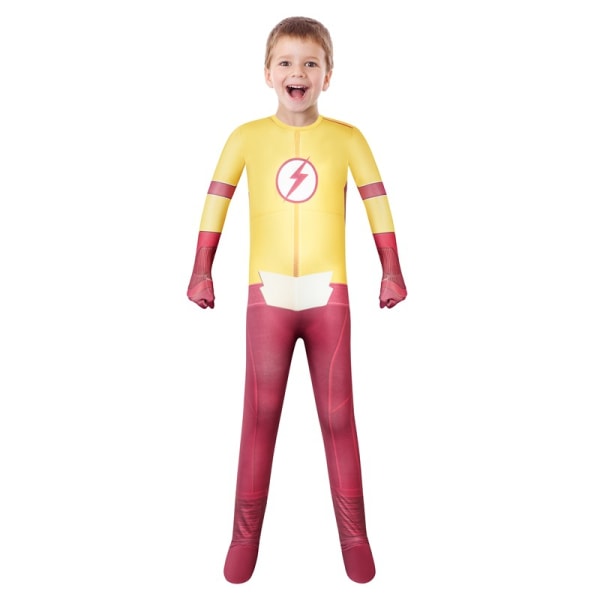 Flash børnekostume Halloween cosplay dreng film cos performance kostume børns lege kostume 120cm