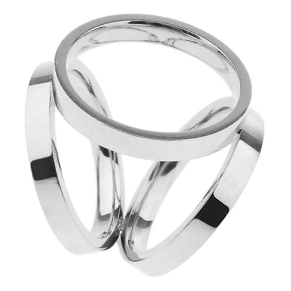 Tre-ringad Sjalspänne Enkel Liten Kvadratisk Handduksspärrklämma Klädhörnspänne Tillbehör (1 st)
