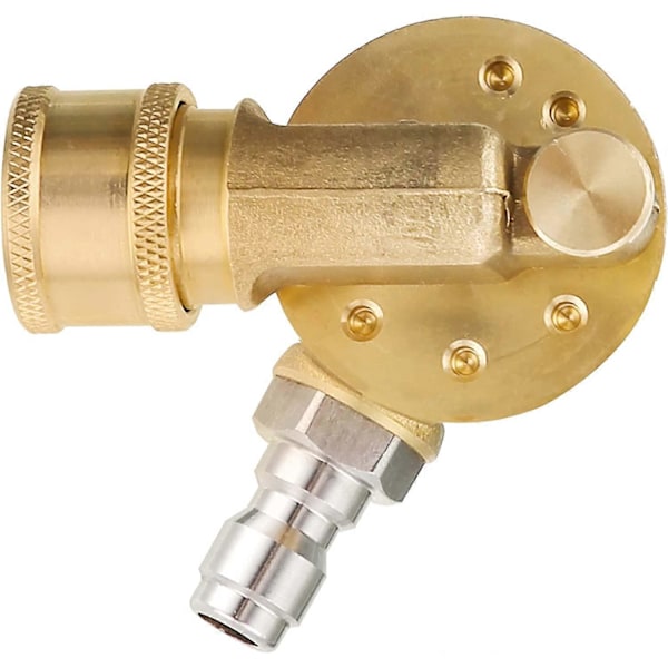 Rensedyse til tagrender, drejelig kobling til højtryksrenserdyse, 240 graders rotation, 1/4\" Quick Connect, 4500 PSI