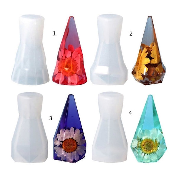 Ring Cone Resin Formar Ring Smycken Displayställ Resin Form för Heminredning