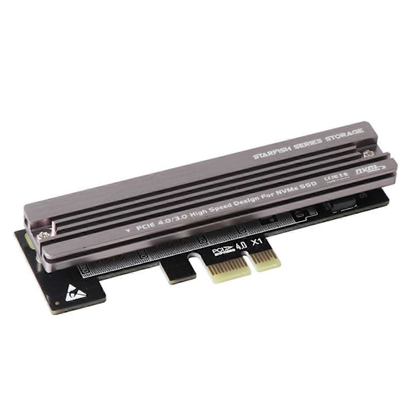 M.2 SSD NVME - PCIE 4.0 X1/X4/X8/X16 -muunninadapteri jäähdytyselementillä PCI Express -laajennuskortille