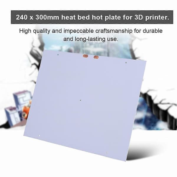 240*300*3mm PCB Aluminium Opvarmet Seng Varmeplade til i3 3D Printer