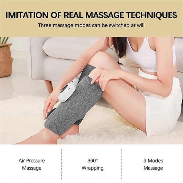 Trådlös 360° Lufttryck Vadmassage för Muskelavslappning