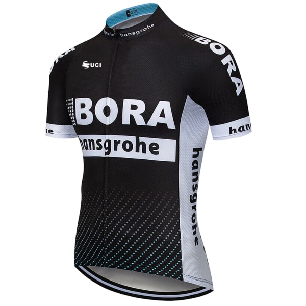 UCI BORA 2023 Kortermet trøyesett for menn Ropa Ciclismo Hombre Sommersykkelklær Triathlon Bib Shorts Dress Sykkeluniform Ivory Asian size - L