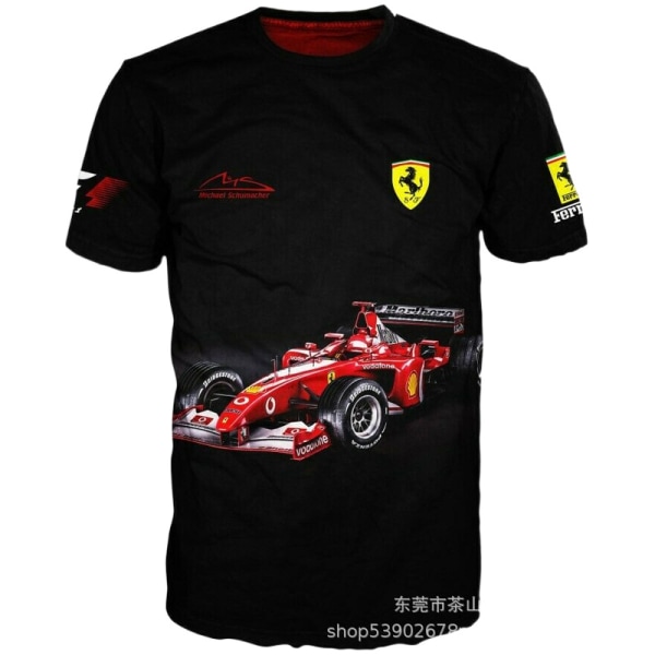 2023 sommar F1 racing kostym stilig kortärmad T-shirt för män S