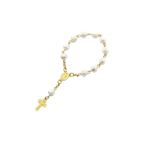 Katolskt Rosenkransarmband Kors Katolska Rosenkransar för Unisex Kristen Bön
